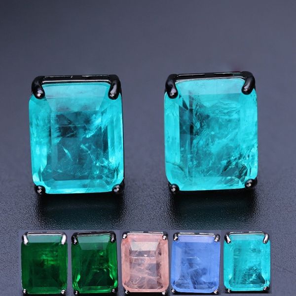 

fusion stone stud earrings natural stone personalized crystal party earrings fashion jewelry for women egy017 t7190617, Golden;silver