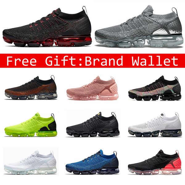

2019 men women running shoes breathable triple white black rust pink chrome dark grey fashion mens trainers sports sneakers