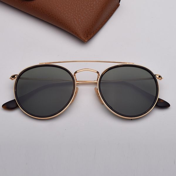 

round sunglasses woman fashion sunglasses des lunettes de soleil mens ray sun glasses with leather and sticker, White;black