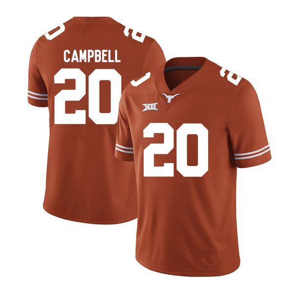 

earl campbell stitched mens texas longhorns sam acho naashon hughes toneil carter white orange ncaa college jersey, Black
