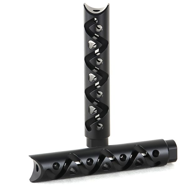 

7075 aluminium 7inch length muzzle brake compensator 7.62 .308 .300 cal 5/8x24 tpi with washer nut