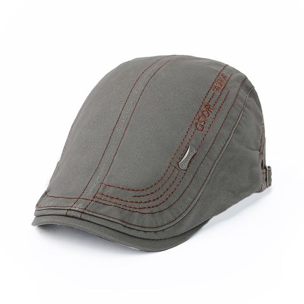 

classic flat cap men adjustable beret advanced newsboy peaky cotton berets caps for men vintage embroidery hat boina hombme, Blue;gray