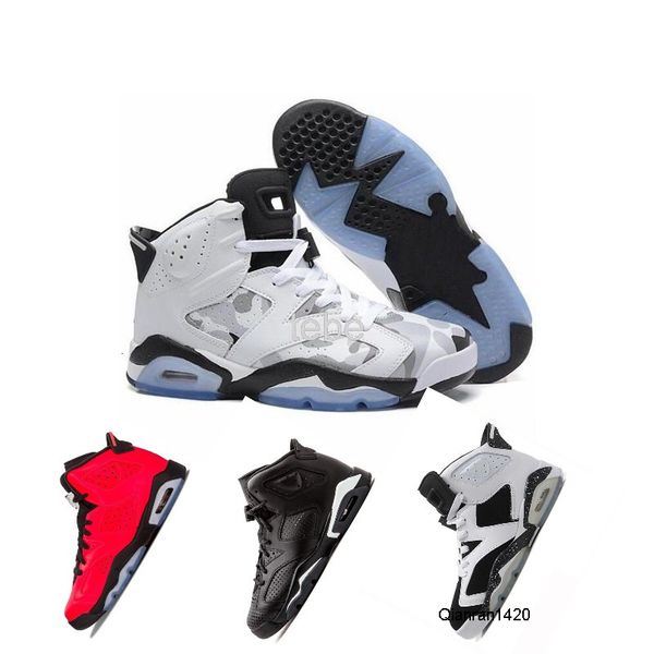 

6 men women basketball shoes 6s alternate carmine sport blue maroon black white retre infrared sports bred unc j6 sneakers
