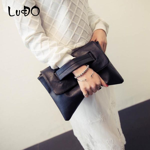 

lucdo fashion women's envelope clutch bag pu leather crossbody bags for women 2020 ladies shoulder bags purse bolsa