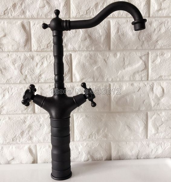 2019 Black Classic Bathroom Mixer Kitchen Faucet Dual Handle