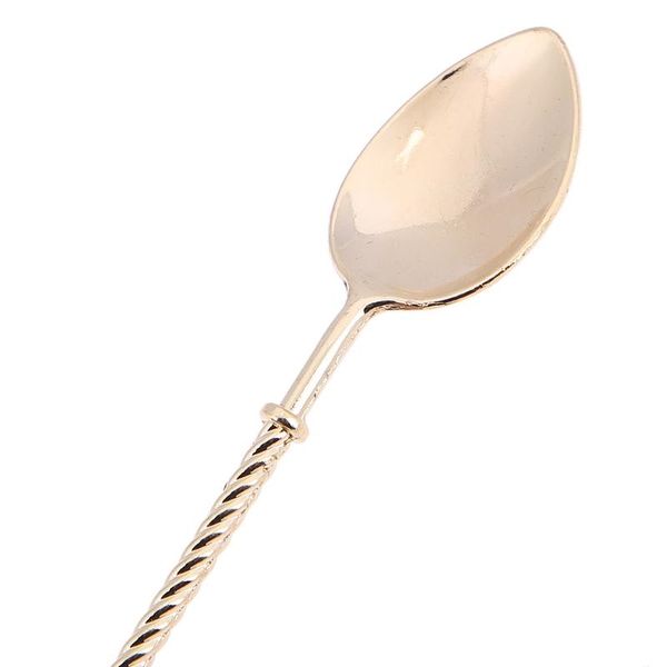 

4шт / vintage gold ложка сплав кофе мороженое десерт ложки royal стиль ретро стик кофе чай ложки кухонные инструменты кофе совки
