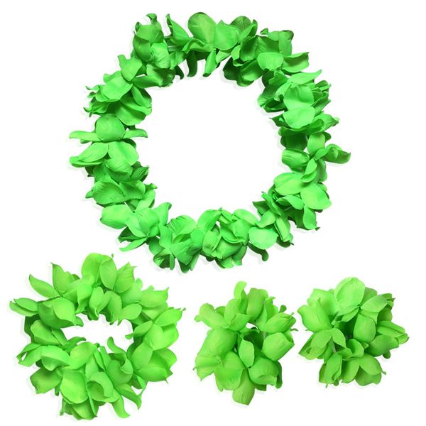 

colorful kids children hawaiian flower garland necklace bracelet party outfit