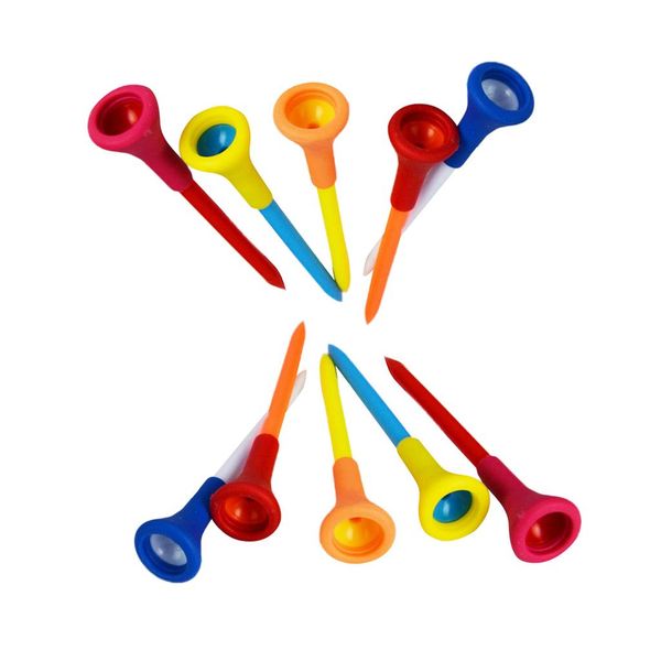 

10 pieces/set durable 83mm rubber cushion golf tees random color 10 pieces/set new zealand ztlif