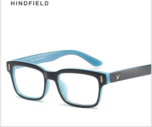 

new hipster glasses frame v-shaped glasses frame optical glasses frame fashion rice nail flat mirror, White;black