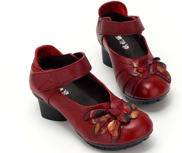 

2019 women's shoes in spring and autumn with new style middle heel coarse heel round head bowknot@2063, Black