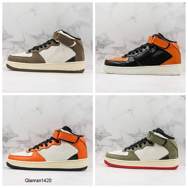 

f0rced 1 07 скейт обувь креативный напротив hook travis скоттс дизайн баскетбольные кроссовки для мужчин женщины черный белый коричневый пла