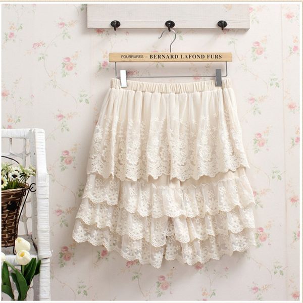

harajuku mori girl sweet shorts women lace elastic waist embroidery patchwork hook flower hollow cute female kawaii shorts a066, White;black
