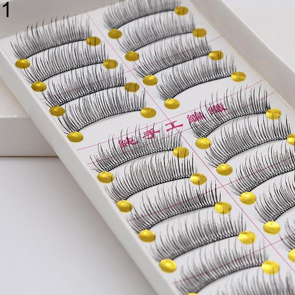 

thick lashes handmade soft eye makeup extension tools 10 pairs 3d faux mink hair soft false eyelashes fluffy wispy