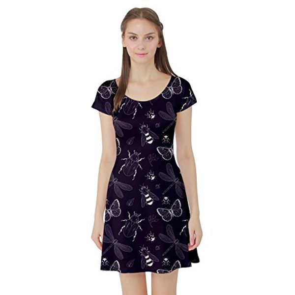 

cowcow womens floral paisley short sleeve front wrap dress, Black;gray