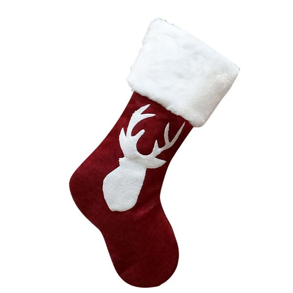 

christmas socks gift bag red elk embroidery christmas socks gifts pendant