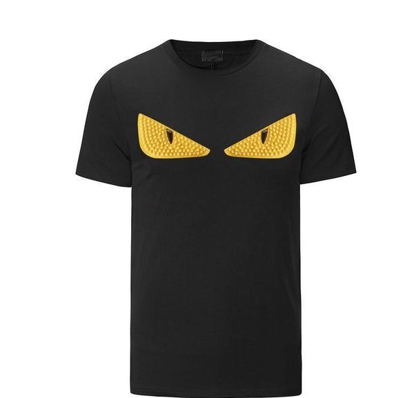 

мужские дизайнерские футболки мода мужская одежда 2019 лето повседневная уличная футболка заклепки хлопчатобумажная смесь круглый вырез с ко, White;black