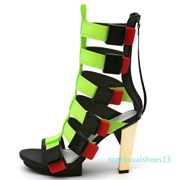 

sarairis fashion street style гладиаоѬкие андалии женкие бооножки на воком каблђке жен, Black