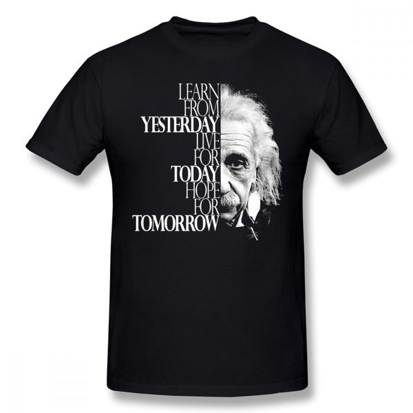 

einstein t shirt live for today t-shirt awesome printed tee shirt 100 cotton man 6xl short sleeves casual tshirt, White;black