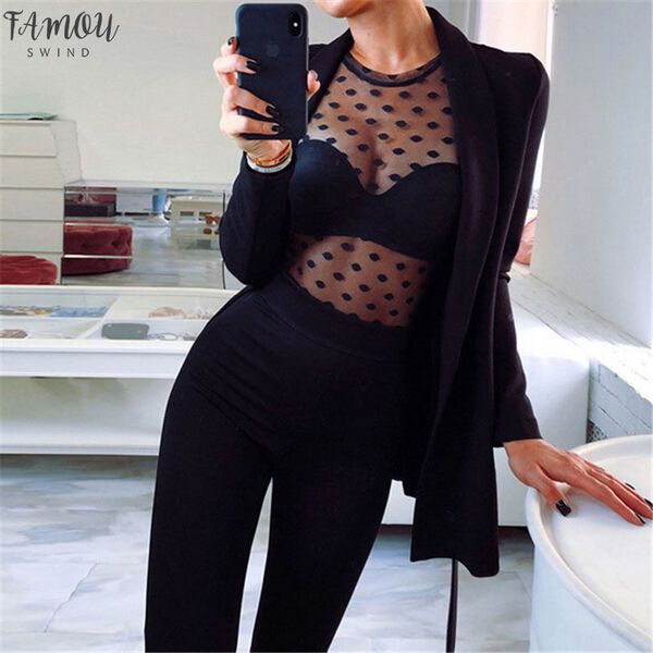 

women blouses ladies long sleeve blouses women shirt polka dot print see through blouse ladies female blouse, White