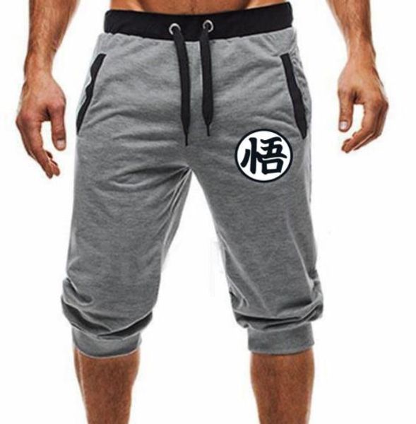 

мужские шорты дизайнер dragon ball печати мода сыпучие кулиской capris мужские шорты повседневная активные мужчины одежда, White;black