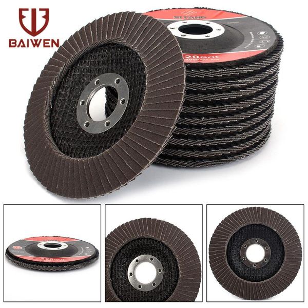 

5pcs x 4.5'' flap discs grit 120 professional aluminium oxide grinding sanding wheels 115mm angle grinder