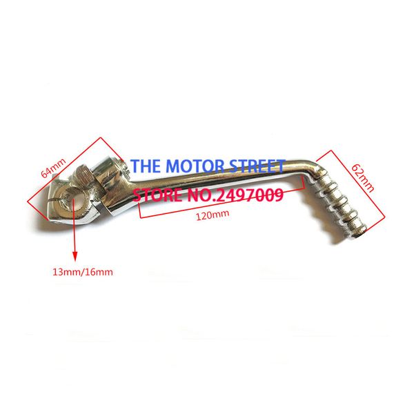 

universal motorcycle kick start starter lever 13/16mm shaft for 110cc 125cc 140cc 150cc 160cc bosuer dirt bike pit