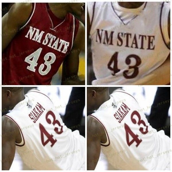 

2020 ncaa пользовательского штата нью-мексико aggies колледж джерси jojo замор 43 pascal siakam 3 террелл браун 22 эли chuha 12 aj харрис au, Black