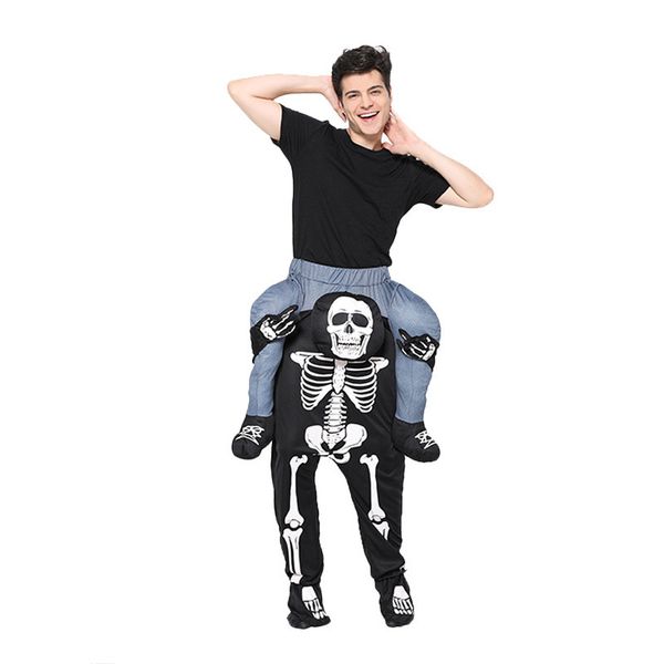 

Halloween Skeleton Theme Costume Free Size Unisex Funny Stage Costume Fashion Party Mens Clothing