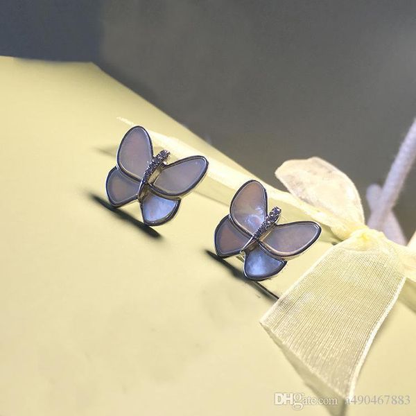 

new fashion brand stainless steel shell earrings 18k gold rose silver earrings for fashion hipster gifts, Golden;silver