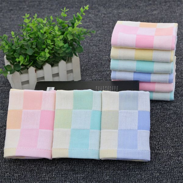 

фабрика оптовой двойной хлопчатобумажной пряжи детское маленькое полотенце чистый хлопок мягкий абсорбент полотенце для лица 25 * 50 см