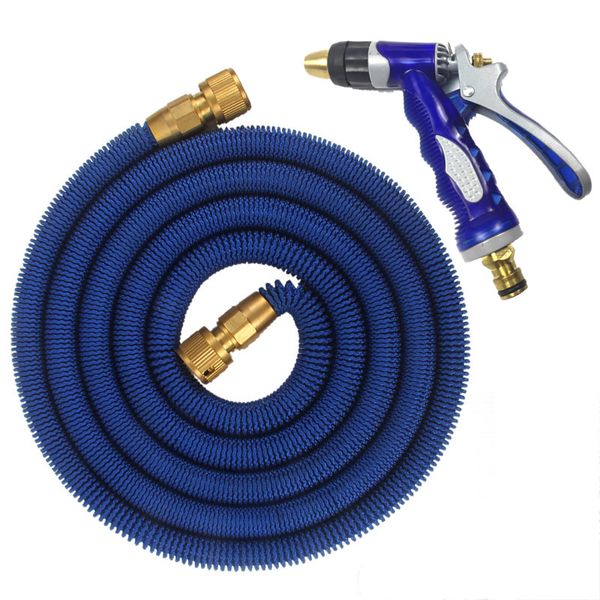 

2018 25ft-75ft garden hose expandable magic flexible water hose plastic hoses pipe with coppe gun to watering