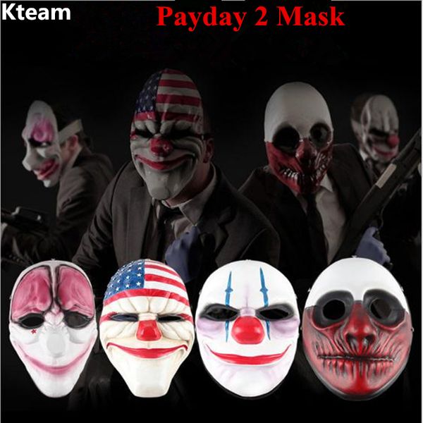 

payday 2 маска пвх the heist даллас / волк / цепи / хокстон косплей хэллоуин ужас клоун маскарад косплей карнавал костюм мужчины