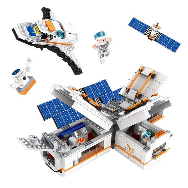 

732pcs children small granule space station assembling building blocks toys kids boys intelligence toys diy gift toys 04