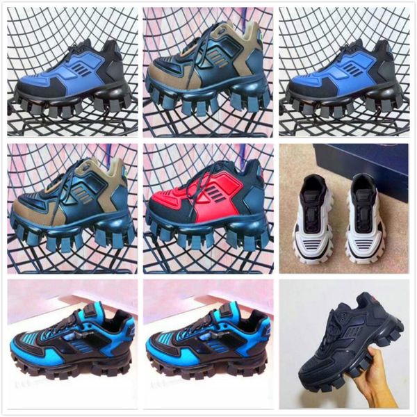 

2020 men low casual shoes lates p cloudbust thunder lace up designer shoes 19fw capsule series color matching platform sneakers, Black