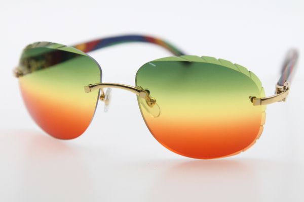 

2020 оптовая новый павлин вуд rimless солнцезащитные очки new 8200764 rimless очки пилота солнцезащитные очки uv400 вождения очки бренда сол, White;black