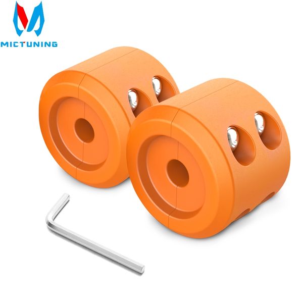 

new 2pcs winch cable hook ser waterproof durable rubber winch rope line saver with allen wrench for atv utv winches orange