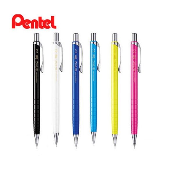 

1pcs pentel 0.2/0.3mm mechanical pencil orenz sketch non-breaking lead 5 colors retractable metal tip xpp502, Blue;orange