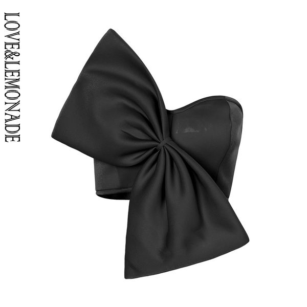 

lovelemonade сексуальный черный бандо с бантиком топ lm90083, White
