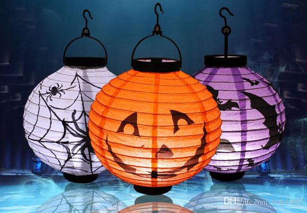

halloween pumpkin lantern, luminous paper lantern, hand lantern, halloween venue, props, halloween lighting, 4 colors 66
