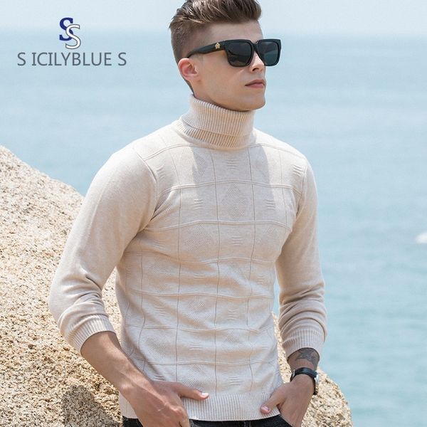 

2018 knitting unlined upper garment man high jacquard weave self-cultivation elastic solid color loose coat brand men's wear, White;black