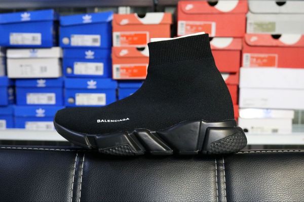 

designer sneakers speed trainer black triple black fashion flat sock boots casual shoes speed trainer runner with dust bag