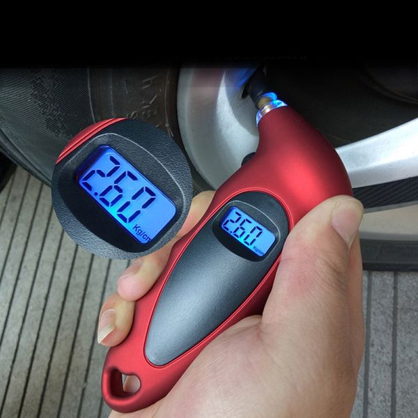 

1 pc digital tire pressure gauge high-precision tire pressure 0-150 psi backlight lcd air gauge tester