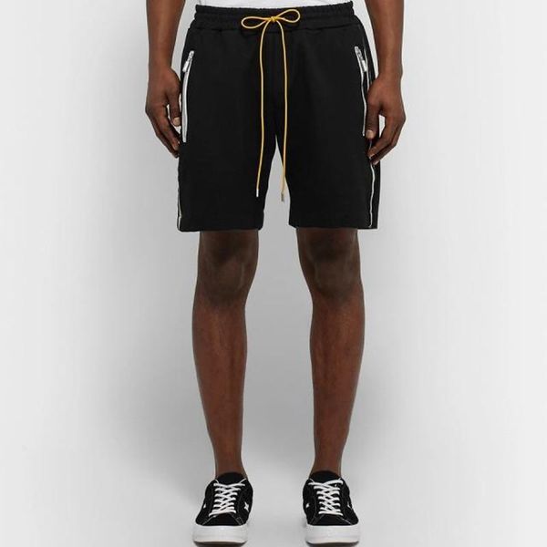 

19ss rhude traxedo short fashion pants men women casual loose beach street hip hop sport sweatpants hflsdk058, White;black