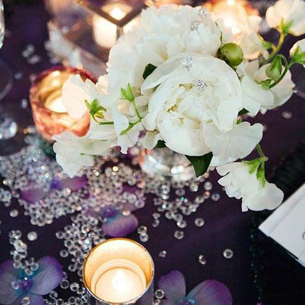 

1000шт / серия 20g 4.5mm акриловые кристаллы конфетти именная scatters украшения бутылки centerpiece filler party event supplies