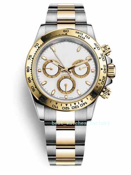 

13+ 3a 2020 высокого качества азиатских 2813 40mm нет хронограф 116500 116508 116503 116505 116528 из нержавеющей стали автоматическая мужск, Slivery;brown