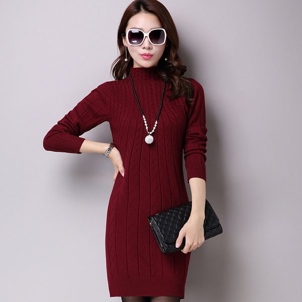 

2018 women wool cashmere sweaters spring autumn winter thick sashes turtleneck pullovers sweater for women long sweater, White;black