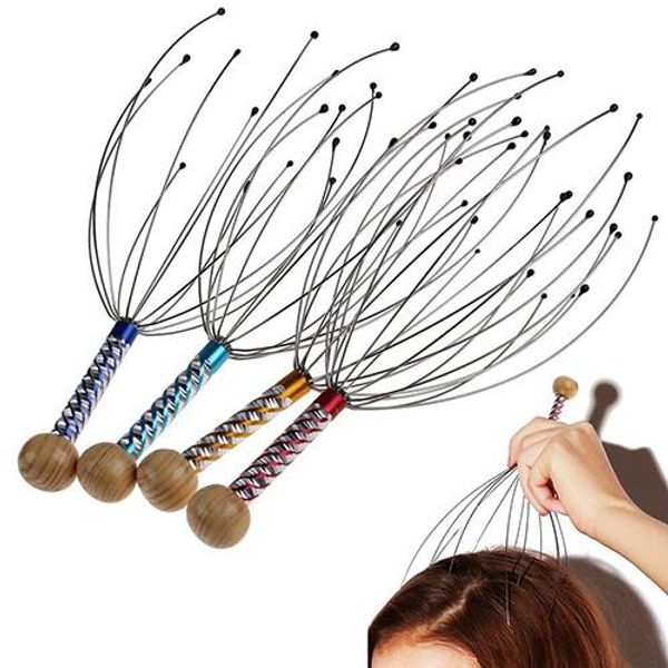 

head neck scalp massager ocs equipment stress release relax tool neck massage spa healing alloy