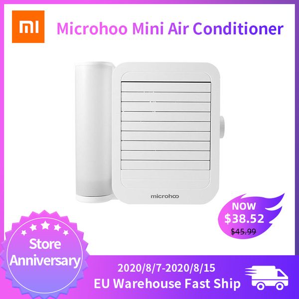 

xiaomi microhoo mini air conditioner cooling fan touch-screen 99-speed adjustment energy saving timing 6w 1000ml water capacity