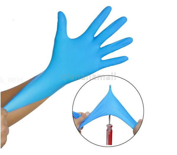 

nitrile disposable latex left right 100pcs hand universal gloves 9 inch powder-acid-proof glove 96l8 qa