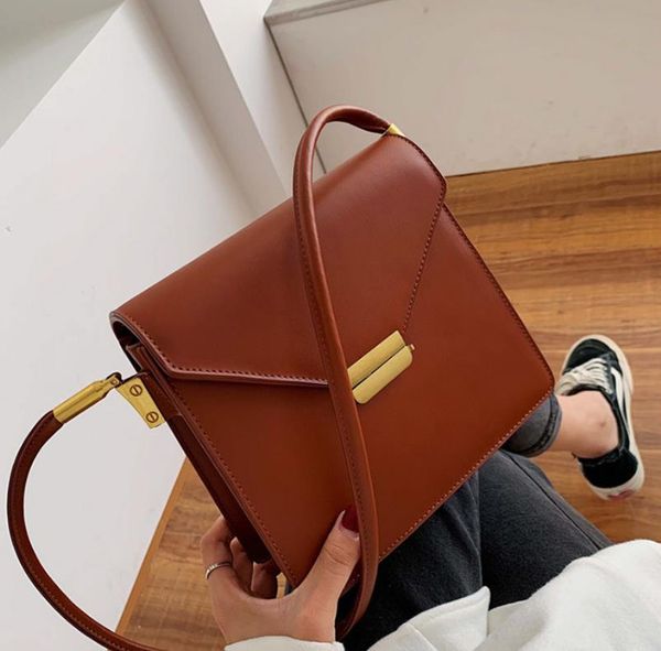

messenger small black bags for women 2020 new versatile simple one shoulder handbags retro small square bag